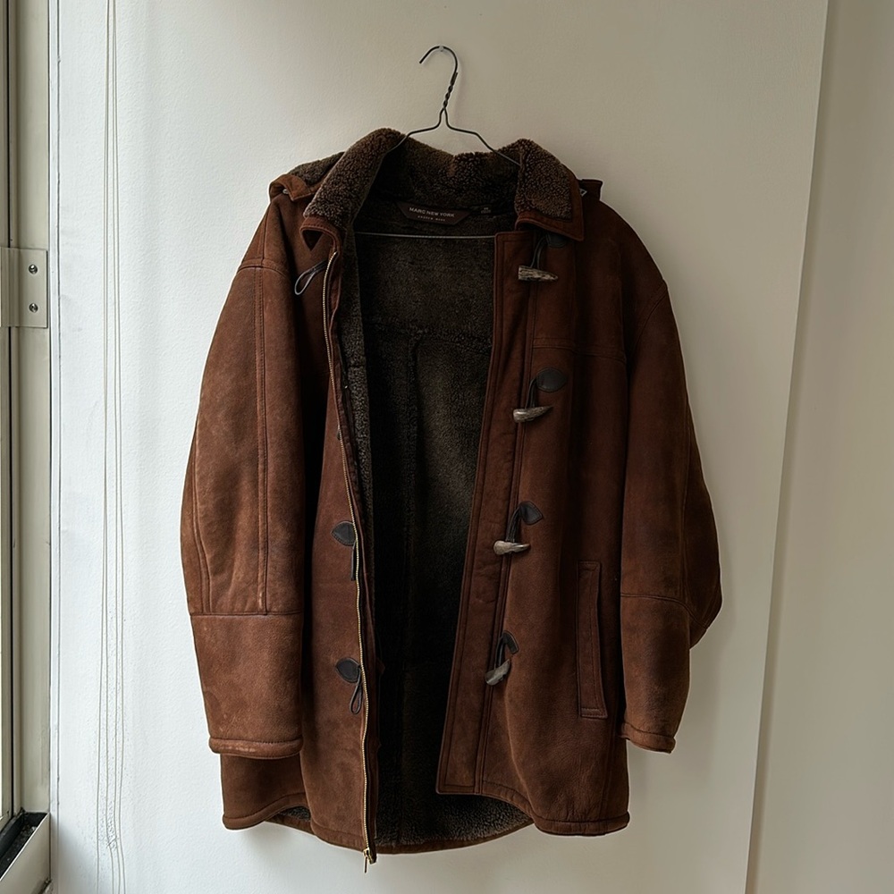 Vintage oversized leather jacket